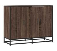 ESTINK® Buffet bas contemporain - Armoire Polyvalent - pour Cuisine/Salon - chêne marron 94x35x76 cm - bois d'ingénierie @@3120