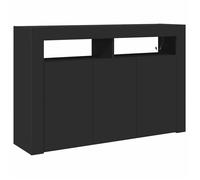 ESTINK® Buffet bas contemporain - Armoire Polyvalent - pour Cuisine/Salon - Noir 116x30x75 cm - Bois d'ingénierie @@2378