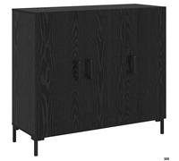 ESTINK® Buffet bas contemporain - Armoire Polyvalent - pour Cuisine/Salon - Noir 90x34x80 cm - Bois d'ingénierie @@1685