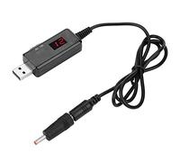 Estink Câble Convertisseur USB vers DC, Adaptateur Élévateur de Tension 9V/12V pour Routeur, Affichage de Tension
