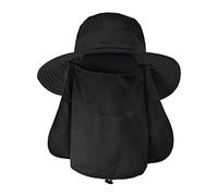 Estink Chapeau de Soleil Extérieur avec Volet de Cou de Visage, Matériau de Séchage Rapide, Taille Réglable [Chapeau de Soleil avec Rabat de Cou, Bonnet de de Pêche] pour la Randonnée, la Pêche