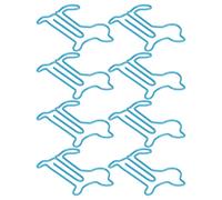 Estink Clamp/Holder Papier sans Glissement de Forme Animale Mignon pour la Classification des Fichiers, Idéal pour le Scrapbooking et la Fabrication de Cartes, Matériau Métallique, 100pcs (BLUE)
