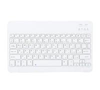 Estink Clavier sans Fil,Clavier Pleine Taille Ultra-Mince de 10 Pouces vec pavé numérique,Compact, Bluetooth,pour Ordinateur/Ordinateur de Bureau/PC,Compatible avec macOS, iOS,
