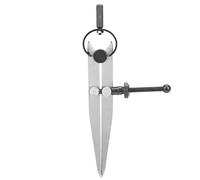 Estink Compas de Précision en Acier, 105mm, pour Dessin Technique, Menuiserie, Travail des Métaux, Artisanat du Cuir, Pointes Sèches