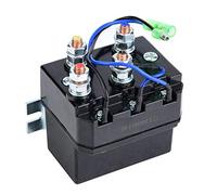 Estink Contacteur de Treuil Manuel, 12V 200A, Relais Normalement Ouvert, Noir, pour VTT et UTV de 680,4 à 2268 kg