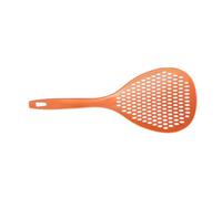 Estink Coupion écumoire Résistante à la Chaleur en Plastique avec Filtre en Filet pour la Cuisson Efficace, la Louche à Poignée Longue de Style Japonais pour les Fournitures de Cuisine (ORANGE)