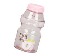 Estink Dessin animé Amusant Look Innovant BPA BPA Transparent Juice Buver Bucher avec Conception de Bouche Large pour Ajouter de la Glace ou des Fruits Légers Compacts (Rose)