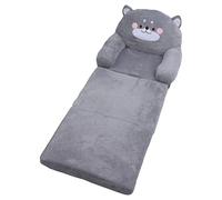 Estink Dessin animé de Style Chien Gris Sofa Sofa Pliable Large Manche Douce Houstante Mini-canapé pour Se Détendre (3 Niveaux)