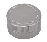 Estink Distributeur de Sabotage de café de 51 Mm Construction en Acier Inoxydable Outil de Distribution de café à Base de gravité à Usage Domestique (SILVER)