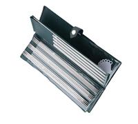 Estink Ensemble d'Aiguilles à Tricoter, 44 Pièces, 11 Tailles, 1.5-5mm, Acier Inoxydable, Double Extrémité, 25cm, pour Chandail Artisanal au Crochet