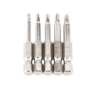 Estink Ensemble de 5 Embouts de Tournevis Triangulaires Magnétiques, Tige Hexagonale 1/4", TA1.8-TA3.0, 50mm