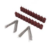 Estink Épis d'oiseau en Acier Inoxydable Dissuasifs de Pigeons Efficaces pour la Clôture de la Boîte aux Lettres de la Boîte aux Lettres, Couverture de 15 Pieds, Pic Répulsif d'oiseaux de 10pcs
