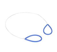 Estink Flexibles en Acier Inoxydable Coupes d'Argile Fire des Outils de Coupe Sûrs pour les Artistes en Argile avec des Outils de de Poterie à Main Noirs, 4 Pc pour la Fabrication de Céramique (BLUE)