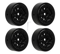 Estink FMS FCX24 1/24 RC Car Wheel Hub, Moyeu de Roue en Alliage en Aluminium traité CNC, Performances de Conduite Stables, Parfaites pour Les Amateurs de Voitures RC (Black)