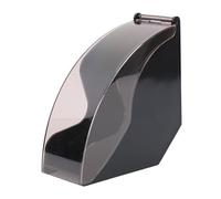 Estink Forme du Ventilateur Porte-papier Filtre Acrylique avec Couvercle Anti-poussière pour la Maison ou le café Utilisation (BLACK)