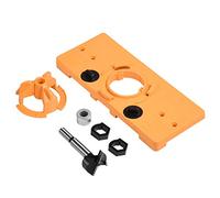 Estink Gabarit de Perçage pour Charnière, 35mm Localisateur de Forage en Carbure, Outil de Menuiserie pour Trous de Charnière, Guide de Perçage pour Bricolage