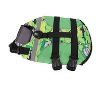 Estink Gilet de Sauvetage pour Chien avec Bande Réfléchissante, Gilet de Natation à Flottaison Réglable pour Nager, Facile à Porter et en Décoller, Coton en Polyester Perle (L)