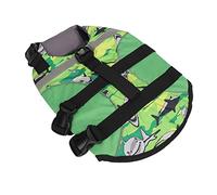 Estink Gilet de Sauvetage pour Chien avec Bande Réfléchissante, Gilet de Natation à Flottaison Réglable pour Nager, Facile à Porter et en Décoller, Coton en Polyester Perle (S)