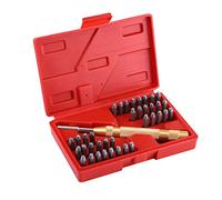Estink Kit de Lettres et Chiffres à Frapper, 38 Pièces, Poinçons en Acier avec Frappe Automatique, 3 mm