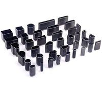 Estink Kit de Poinçons en Cuir, 39 Formes, Outils de Découpe Creux avec Manche en Plastique pour Artisanat et Bricolage