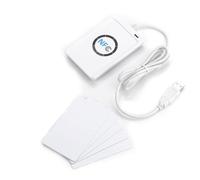 Estink Lecteur RFID, Lecteur/Écrivain NFC ACR122U sans fil pour Sécurité Domestique et Professionnelle avec Logiciel - Blanc
