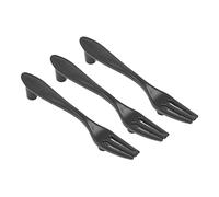Estink Les Couverts Gèrent des Tiroirs en Alliage de Zinc Durables pour Les étagères de Garde-robe Noires (fourchette)