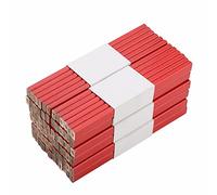 Estink Lot de 72 Crayons de Charpentier, Charpentier Crayon, Crayon de Charpentier Rouge 175mm, Crayon Chantier Pour l'industrie et l'artisanat