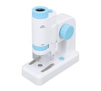 Estink Microscope à Poche éclairée LED LED GAMBRIFICATION 80X-200X pour Les étudiants en Sciences Matérielles de l'étude d'observation (Blue)