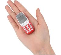 ESTINK mini téléphone Mini petit GSM double carte SIM téléphone portable Bluetooth téléphone portable rouge