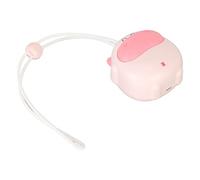 Estink Mini Ventilateur de Cou Suspendu USB Rechargeable 3 Vitesses Handles sans la Lambe Cartoon Portable Small Ventilateur avec Lanière Réglable pour USA (PINK)