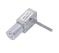 Estink Moteur à Engrenage à Ver en Courant Continu M6 X 50 Mm Motor de Réduction Réversible en Laiton pour l'ouvreur de Fenêtre DC12V, Moteur d'arbre de Sortie Vertical (150RPM)