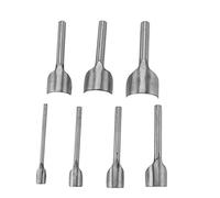 Estink Outils du Cuir Ensemble de 7 Pièces Poinçons Demi-ronds, 10-40mm, pour Perforation de Cuir, Ceinture, Porte-Monnaie, Bricolage DIY