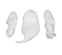 Estink Perruque de Poils de Poupée en Soie Douce Bonne plasticité pour Les Cheveux Longs de Poupées, 1/3, Studio d'artisanat (Lune Blanche)