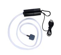 Estink Petite Pompe à Oxygène USB pour l'oxygénation Silencieuse, Aérateur d'aquarium Léger pour la Maison et Les Voyages, en Matériau ABS (Black)