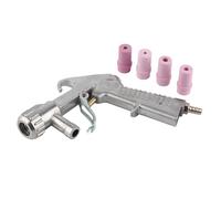 Estink Pistolet de Sablage Pneumatique à Air Comprimé avec 4 Buses en Céramique, 60-120PSI