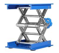 Estink Plateforme Élévatrice de Laboratoire en Aluminium, 100 x 100 mm, Hauteur Réglable 45-158 mm, Support à Ciseaux pour Laboratoire