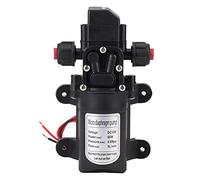 Estink Pompe à Eau Auto-amorçante Haute Pression DC12V, 116psi, 5 L/min, 60W, avec Interrupteur de Pression, pour Lavage de Voiture, Bateau, Nettoyage du Jardin, Irrigation