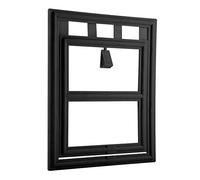 Estink Porte Magnétique pour Animaux de Compagnie, Chatière Automatique pour Chats et Petits Chiens, Noir, Large, Compatible avec Portes et Fenêtres Moustiquaires