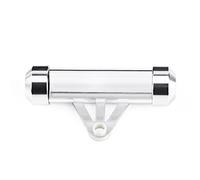 Estink Porte Vignette Assurance Moto Tube, Accessoire Scooter Moto Support de Vignette Assurance Etanche Cylindrique Convient à la Plupart des Motos 11 x 2,6cm (Argent)