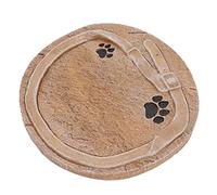 Estink PRINT PET MEMORIEL STONE PET-CHEART-CHEART-GRAVE MARCHER, INTÉRIEUR DE MAISS (Jaune sable)