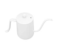 Estink Professionnel 304 en Acier Inoxydable Coffee à Col de café 600 Ml Capacité Facile à Transporter pour le Bureau à Domicile (WHITE)