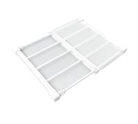Estink Rack de Rangement de Rangement sans Clous de Tension Extensible pour la Garde-Robe, Matériau de Tuyau en Acier PP, Facile à Installer pour la Bibliothèque de Salle de Bain de la Cuisine