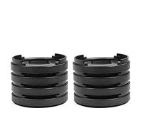 Estink Rehausseurs de Meuble, 8 Pièces, Antidérapant, Plastique Empilable, Noir, pour Lit Canapé Table Chaise