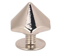 Estink Rivets Pyramides Hexadécimaux Alliage de Zinc Durable 20pcs avec Vis de PH 12 Mm pour la Courroie de Cuir Réparation d'artisanat en Cuir (SILVER)