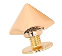 Estink Rivets Pyramides Hexadécimaux Alliage de Zinc Durable 20pcs avec Vis de PH 12 Mm pour la Courroie de Cuir Réparation d'artisanat en Cuir (GOLD)