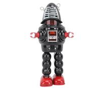 Estink Robot de Clôture en Métal Toy Touet Exquis Détails Clignotants pour la Collection, d'anniversaire - Jouet en Filet pour Décoration Intérieure Adulte (Black)