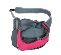 Estink Sac à Bandoulière Unique pour Chiens, Porte-élingue à Chats Réglable avec Boucle de sécurité, adapté au Poids de 5 Kg ou Moins (Rosé)