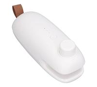 Estink Scellant à Main Smart Heat Sac Sceller USB Chargeur d'étanchéité Outil de Coupe pour la Fraîcheur des Sacs de Collations (WHITE)