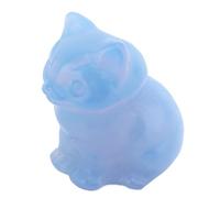 Estink Sculpture de Chat Polie Ornement Chanceux et énergique pour Bureau de Bureau, Design élégant et Doux (Type 1)