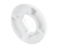 Estink Snack Bowl Snorage à 4 Compartiments Légers Polyvalents pour Regarder des Films Camping - Silicone Réutilisable Snack Tray pour les Enfants, Bureau - Résistant à la Chaleur (WHITE)